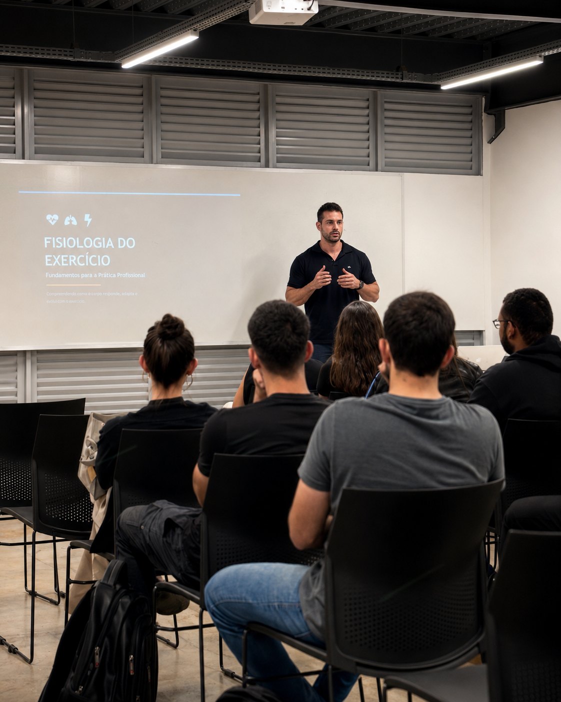 Douglas Lourenço em aula/palestra